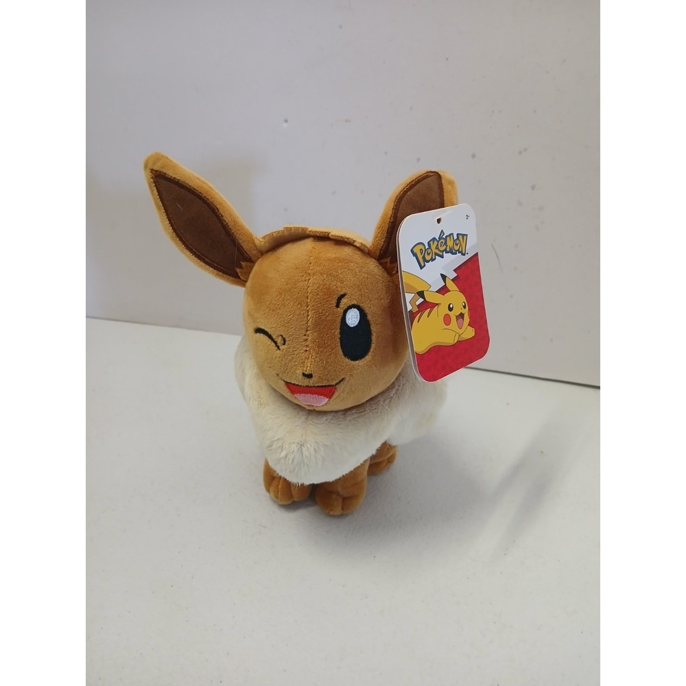Winking EEVEE Pokémon Nintendo Plush Stuffed Animal Game Freak Jazwares